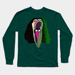 Barbra's Scary Face Long Sleeve T-Shirt